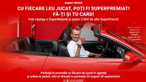 Cu fiecare leu jucat, poți fi SuperPremiat! Biletele din Clubul Superbet îți pot aduce o SuperMașină