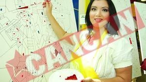 Adriana Bahmuteanu picteaza tablouri pentru spitalele de copii
