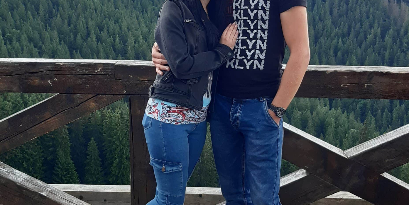 Alexandra Sauciuc și iubitul său, Silviu Miroș. Foto: Facebook