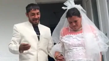 Râzi cu lacrimi! Cum s-a îmbrăcat această mireasă din Vaslui la propria nuntă. Dar să vezi ce are în picioare!