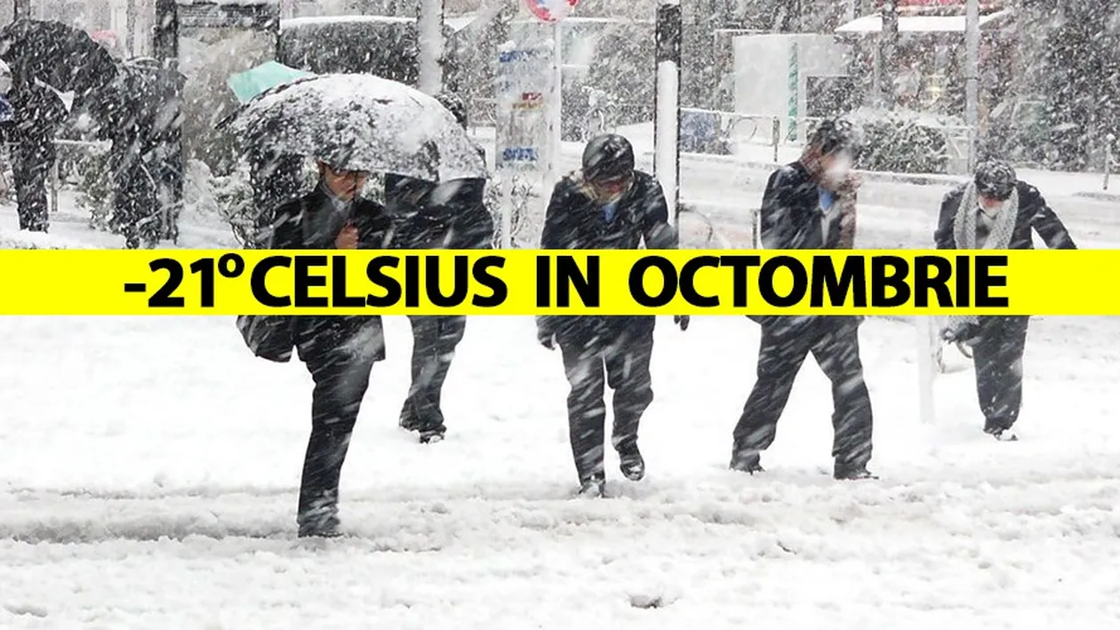 ANM, în alertă! -21 de grade Celsius în octombrie, temperatură minimă record în România