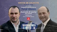 Marius Tucă Show începe duminică, 27 martie, de la ora 18.00. O ediție în reluare, din 2006, avându-l invitat pe Traian Băsescu, aflat la acea vreme, în timpul primului său mandat de președinte al României