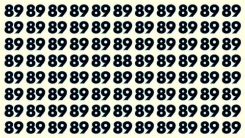 Test de perspicacitate | Găsiți singurul număr diferit de 89! Aveți la dispoziție doar 6 secunde