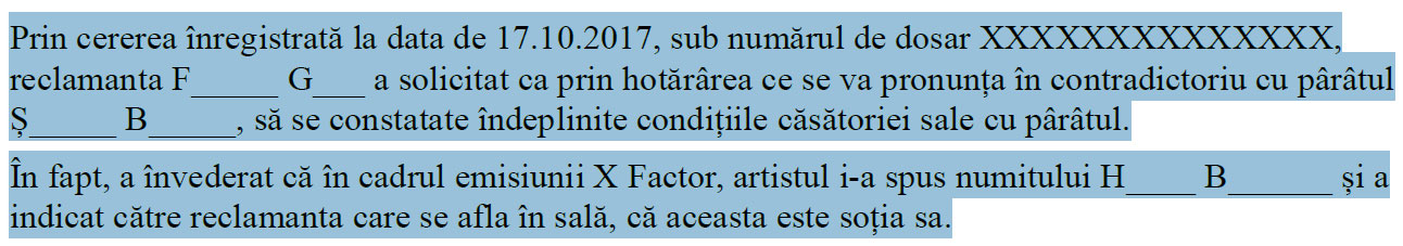 Bănică, dat în judecată de Gina Frîncu