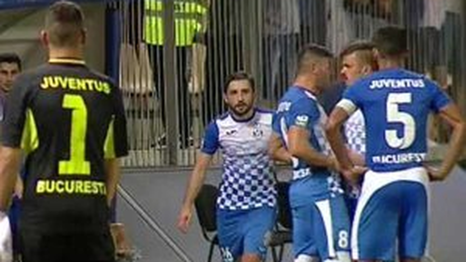 Bătaie între jucătorii lui Juventus după jocul cu FCSB