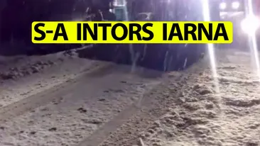 S-a întors iarna în România! Unde ninge chiar în aceste momente