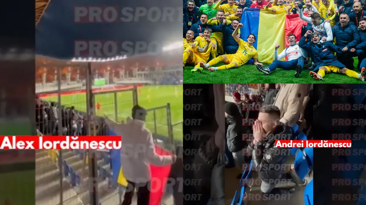 Frații lui Edi Iordănescu nu s-au mai putut controla la meciul cu Israelul! Imagini fără precedent, Andrei a plâns în genunchi timp de 10 minute, iar Alex a urlat „nebunește”