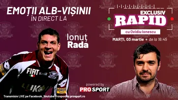 Duminică avem Rapid – Craiova, iar noi vă așteptam la „EXCLUSIV RAPID”, în direct pe YouTube – ProSport, de la ora 16:45!