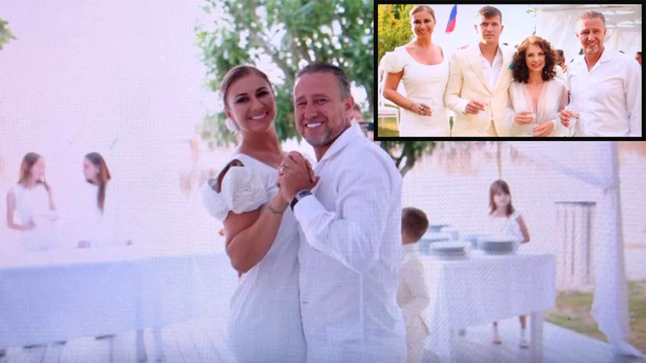 Anamaria Prodan, rochie albă spectaculoasă la nunta lui Alexandru Bourceanu! Soția fotbalistului a strălucit în ziua nunții