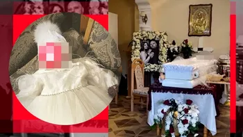 Primele imagini de la priveghiul lui Sorin și a Dianei Iacob. Obiectul pe care l-a pus familia în sicriul cu trupul neînsuflețit al fetiței lor