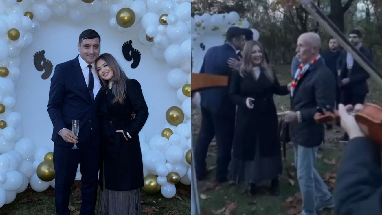 George Simion a dat petrecere mare pentru băiețelul care urmează să i se nască! Tradiții americănești pe muzică lăturească! Soția, Ilinca, a dansat de mama focului