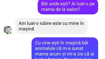 BANC | Discuție între un el și o ea: ”Băi, unde ești? Ai luat-o pe mama de la salon?”