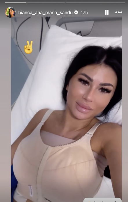 Bianca după operație/Foto: Instagram
