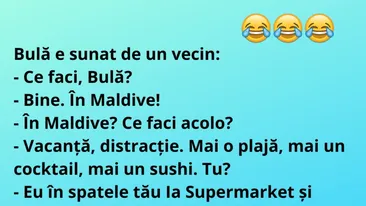BANC |  Ce faci, Bulă? Bine. În Maldive! Vacanță, distracție...