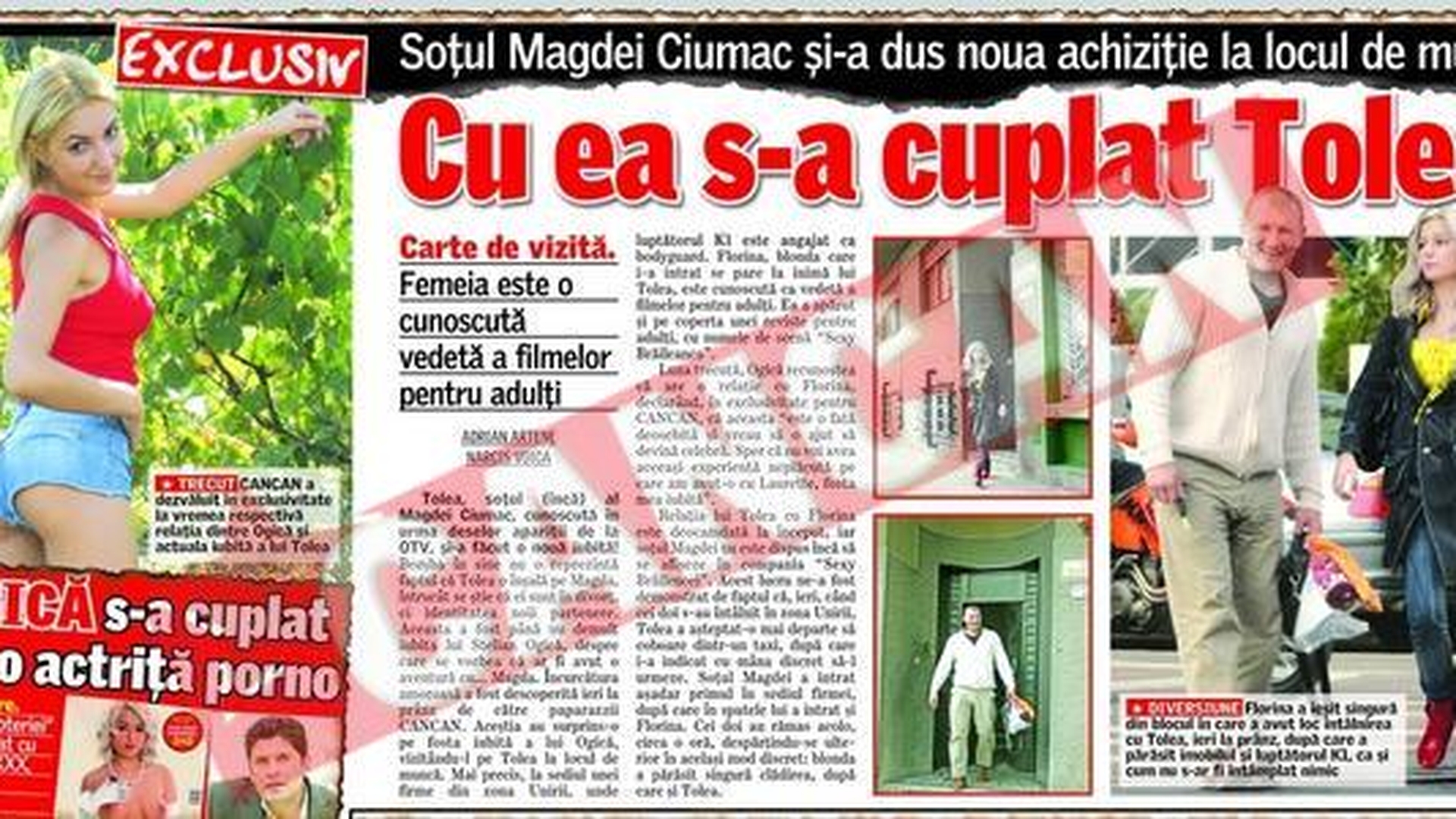 Amanta lui Tolea a trait cu Fizz si Liviu Guta