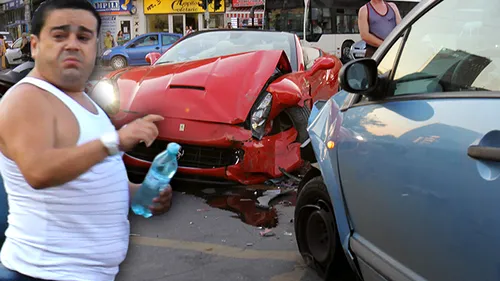 Ce a declarat Adi Minune imediat dupa accidentul in care si-a facut praf Ferrari: Mama, nu am mai fost de nu stiu cand la TV