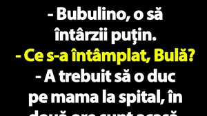 BANC | Bulă o sună pe Bubulina: "Iubito, o să întârzii două ore"