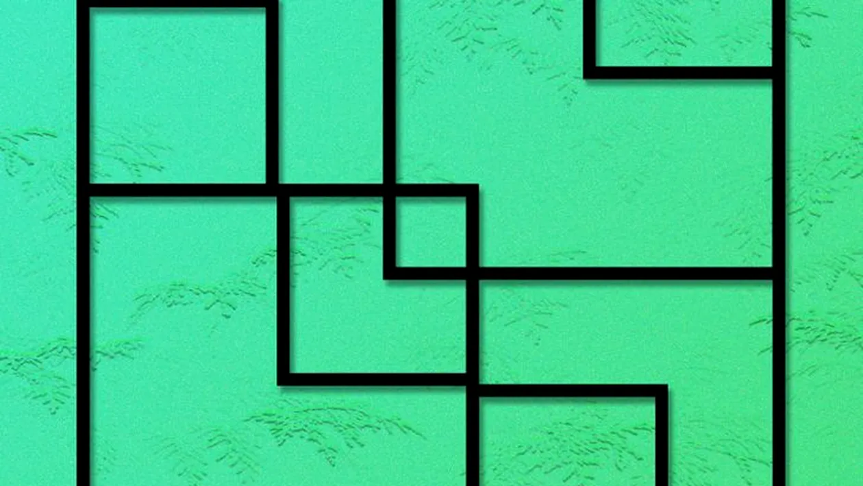 Test de inteligenţă | Doar un geniu poate descoperi numărul real al pătratelor din imagine, în 11 secunde