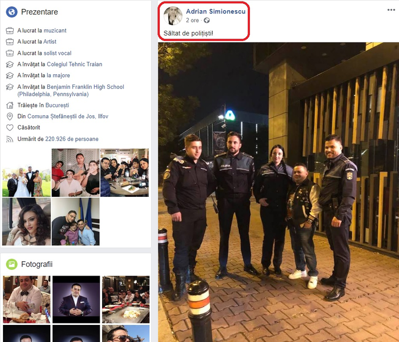 Adrian Minune a făcut chiar el anunțul astăzi: “Săltat de polițiști”