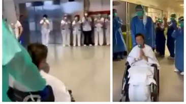 VIDEO. Scene emoționante într-un spital din Italia, după ce o pacientă a fost vindecată de coronavirus. Medicii au aplaudat minute în șir!