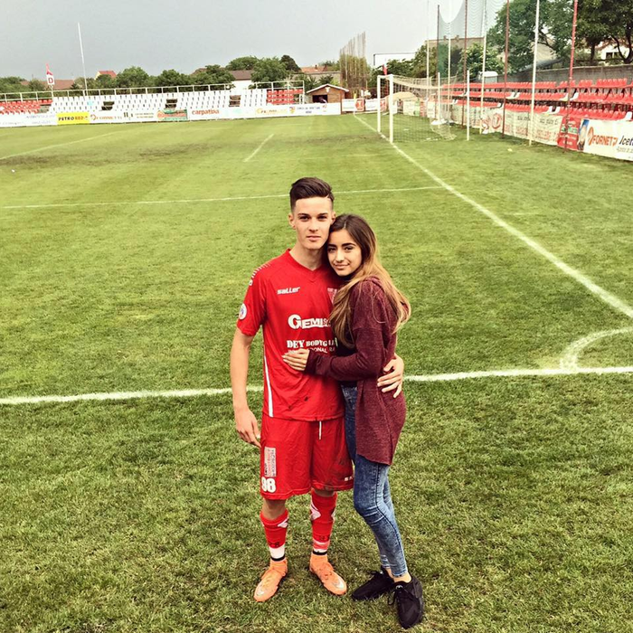 Alexandra Ionela Grigoriță, alături de Dennis Man