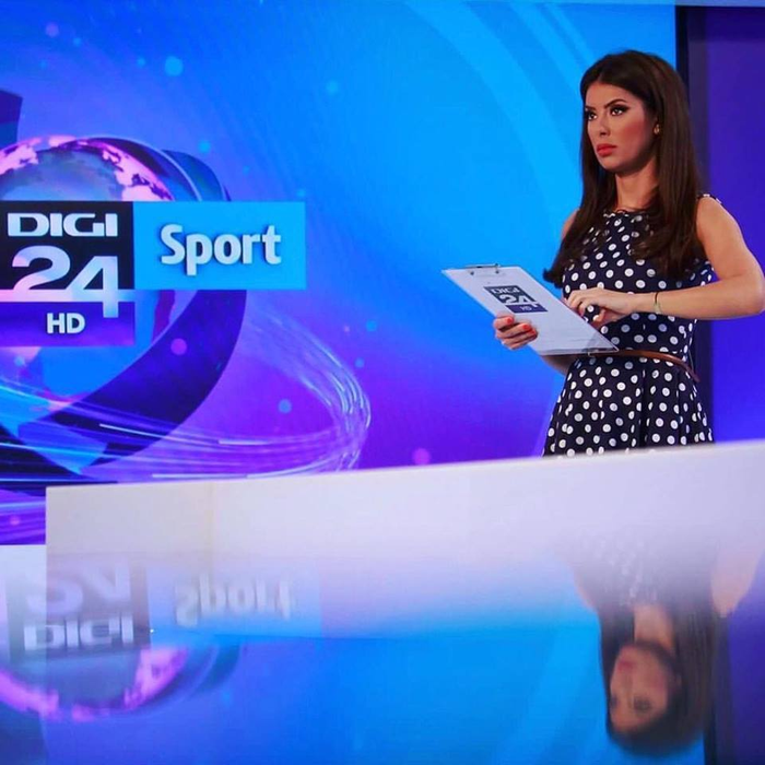 Laura Teodoru a devenit cunoscută la pupitrul ştirilor sportive de la DIGI 24