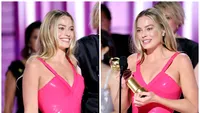 Margot Robbie a atras toate privirile la Globurile de Aur cu o rochie specială și bijuterii de 3 milioane de euro