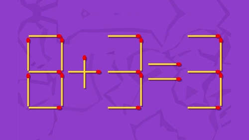 Test de inteligență | Mutați un singur chibrit pentru a corecta egalitatea 8+3=3