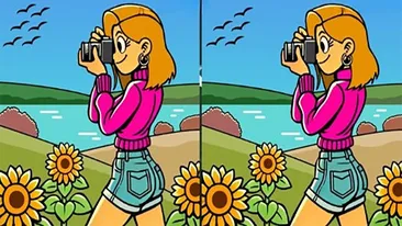 TEST IQ | Există 3 diferențe între aceste două poze. Găsiți-le în cel mult 31 de secunde!