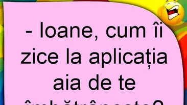 BANC | Aplicația de îmbătrânire