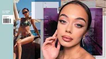 Cine este Cristina, șatena sexy care te „hipnotizează” cu aparițiile desprinse din reviste