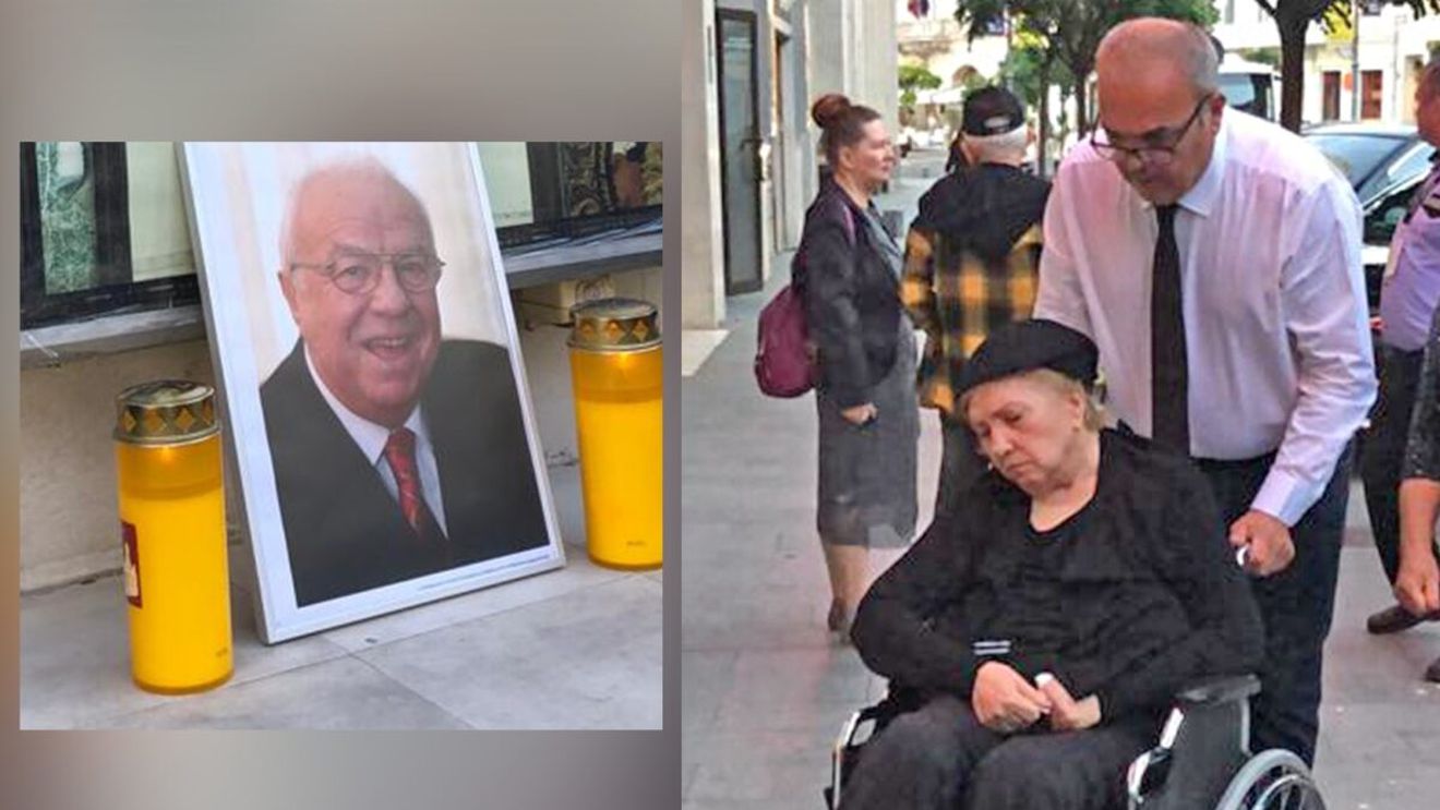 Imaginile durerii! Cum a venit soția marelui actor Alexandru Arșinel la căpătâiul acestuia