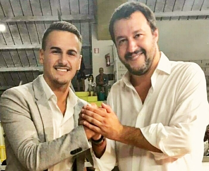 Claudiu Stănășel și Matteo Salvini,