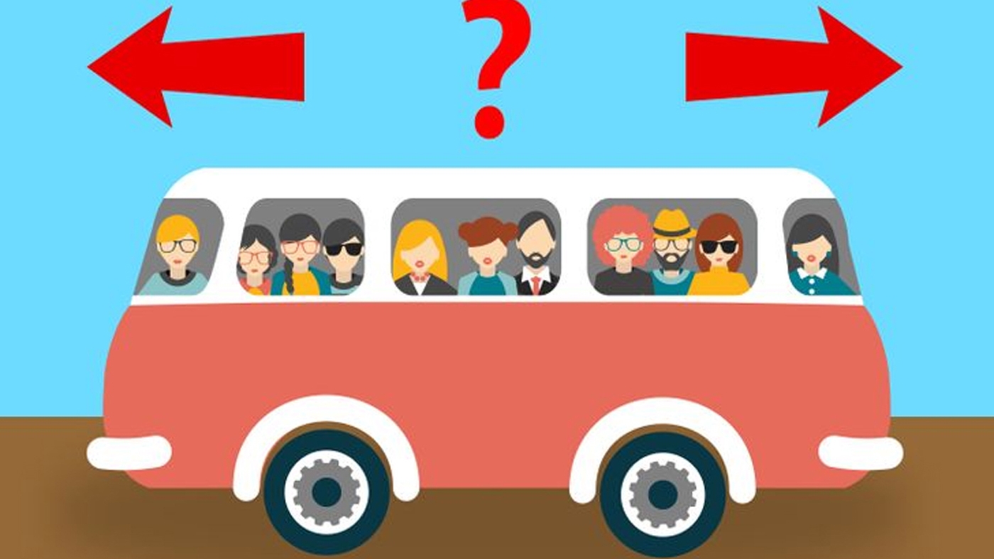 Exercițiul care a pus internetul pe jar | În ce direcție circulă acest autobuz, de fapt?
