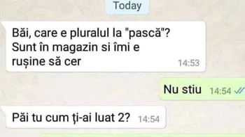 BANCUL ZILEI | Care este pluralul cuvântului „pască”, de fapt?
