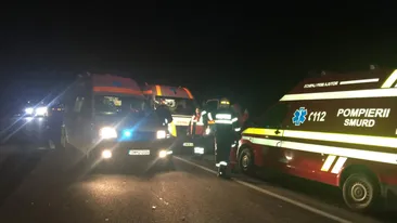 Accident grav în Timiș. 11 victime, între care 3 minori. Un TIR a lovit două mașini