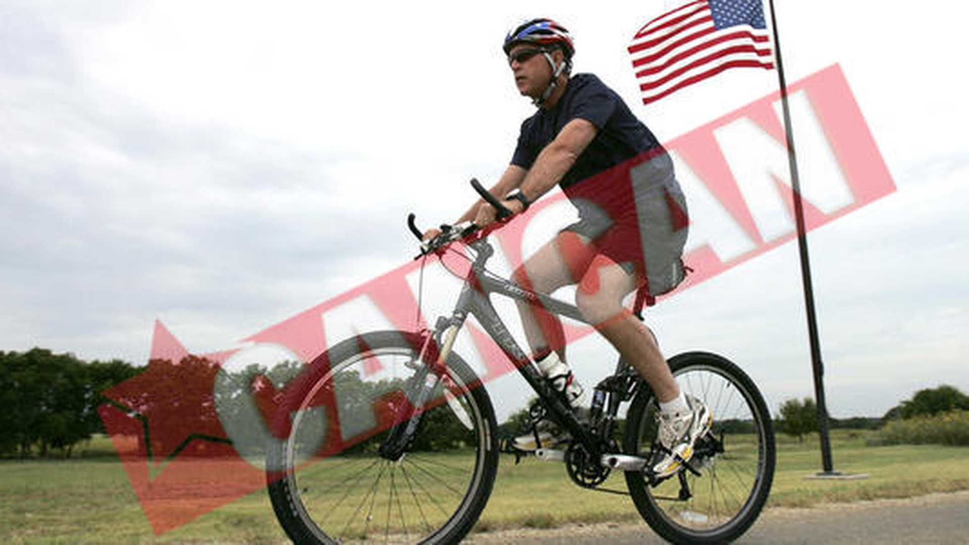 Bush s-a plimbat cu bicicleta in Germania