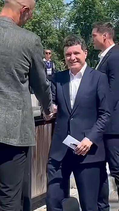 Ionuț, SPP-istul lui Nicușor Dan, l-a însoțit pe președinte la „Gala Neagu”/ Sursa foto: GSP