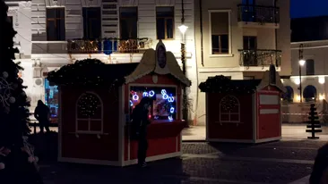 Târgul de Crăciun din Craiova a fost închis de DSV, la nicio oră de la deschidere