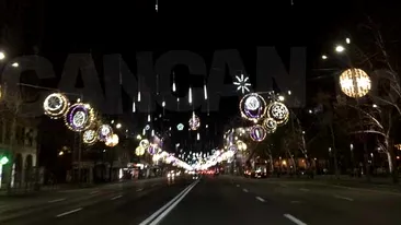 Vi le arătăm cu 24 de ore înainte de a fi aprinse OFICIAL! Imagini în premieră cu luminiţele de Crăciun din centrul Capitalei