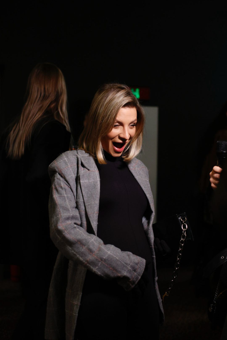 Ana Baniciu, la lansarea filmului Ferrari, la Cinema Băneasa