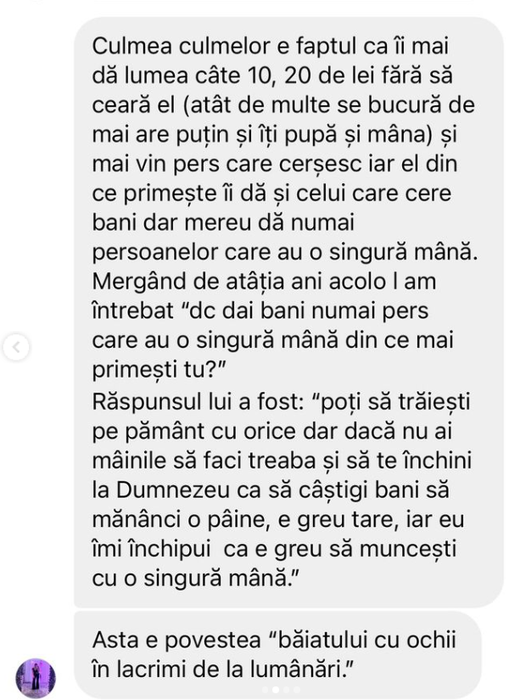 Povestea care l-a emoționat pe Pescobar / Foto: Instagram
