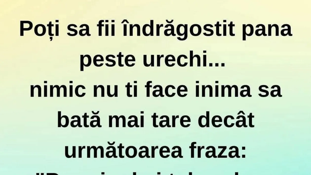Bancul începutului de săptămână | Culmea emoțiilor