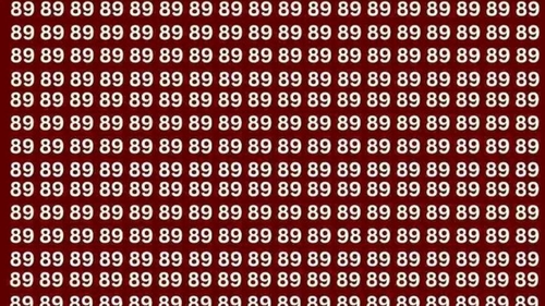 Iluzia optică ce te va pune pe gânduri | Ai doar 5 secunde la dispoziție să găsești numărul 98