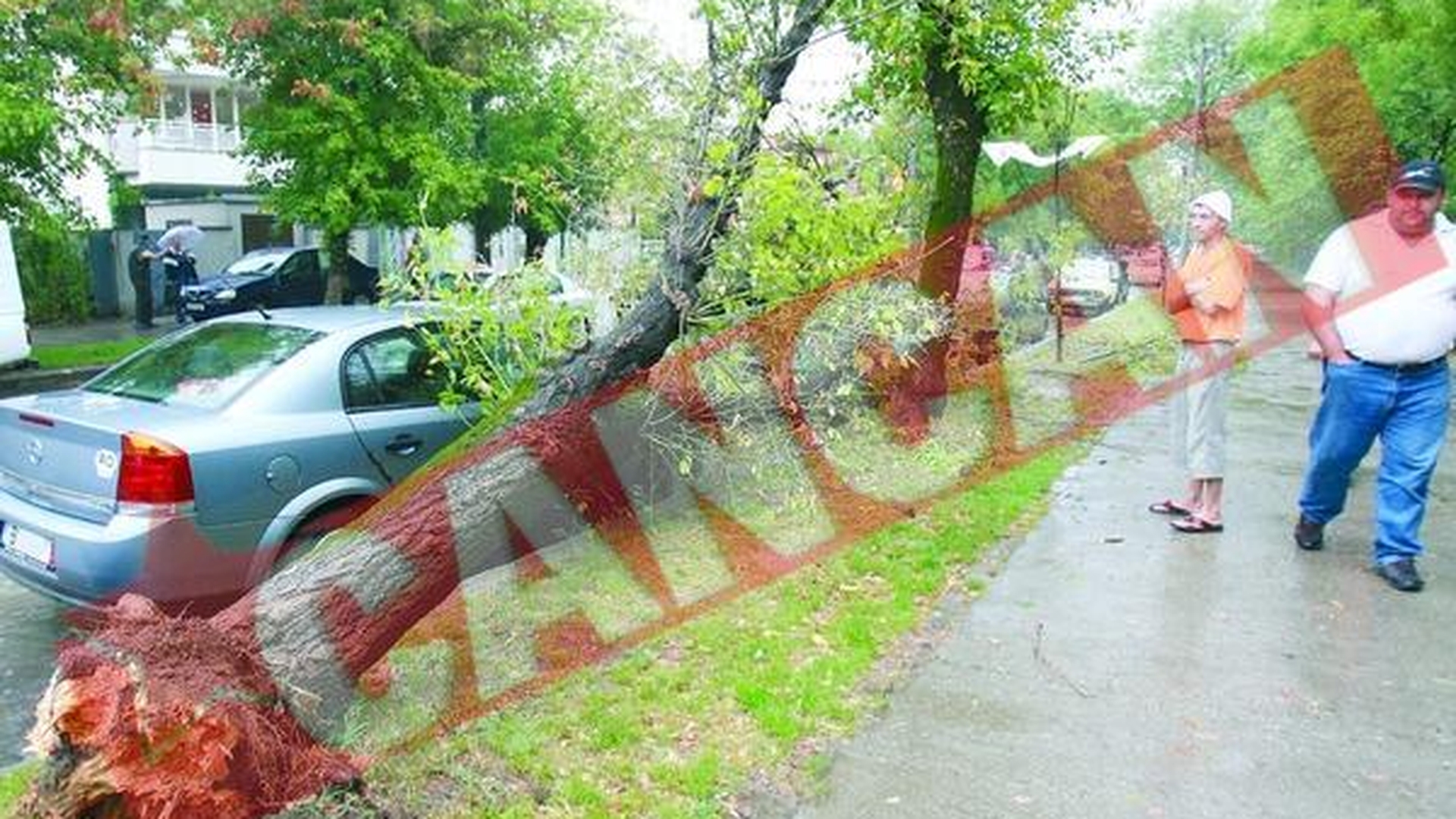 Vantul puternic a facut ravagii In Capitala
