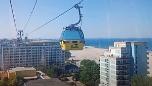 Cât a plătit un turist pentru o călătorie (doar "dus") cu telegondola din Mamaia. S-a întors pe jos