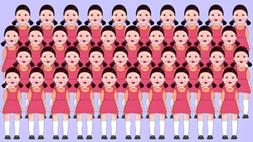 Test de inteligență | În doar 7 secunde, identificați care fată este diferită de toate celelalte