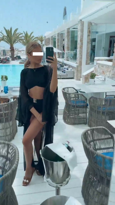"Turbo prințesica", într-o formă de zile mari la Mykonos