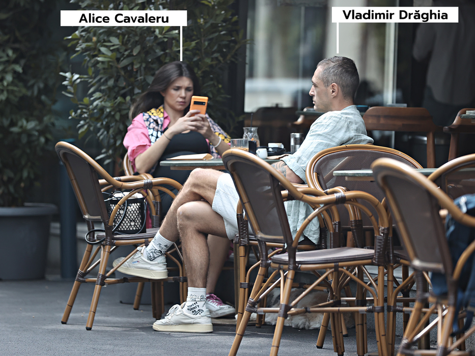 Alice Cavaleru și Vladimir Drăghia au luat prânzul la Nuba Cafe / (Sursa: CANCAN.RO)