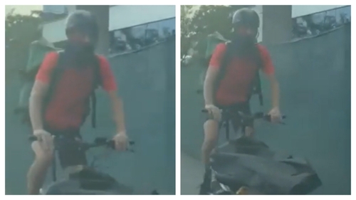 Atac în plină zi, în București. Două femei au fost agresate de un biciclist care purta cagulă